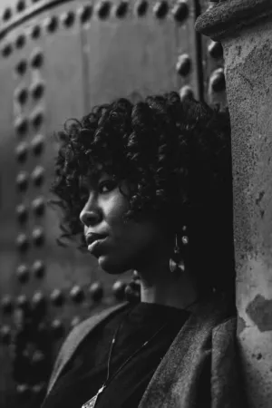 Curly Hair Portrait