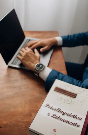 Person Working On Laptop