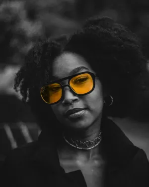 Yellow Lens Fashion Portrait