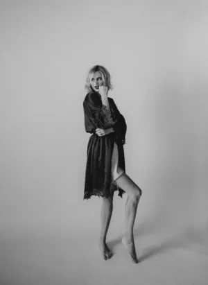 Black And White Fashion Portrait