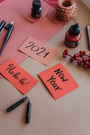 New Year'S Greeting Card