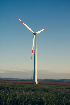 Wind Turbine In A Field