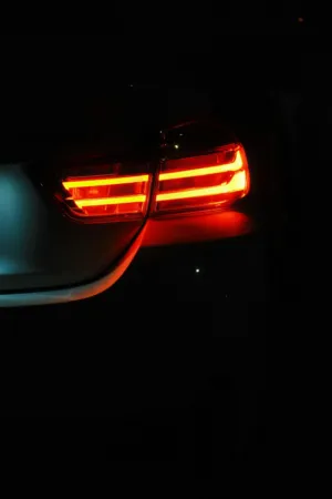 Car Tail Light At Night