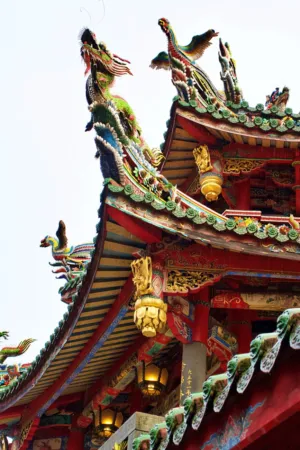 Colorful Temple Roof