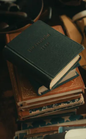 Stack Of Old Books