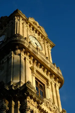 Sunlit Clock Tower