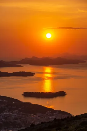 Sunset Over The Sea