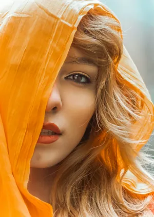 Orange Scarf Portrait