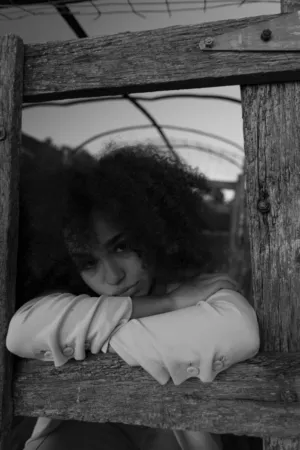 Curly Hair In A Window