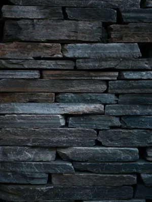 Stacked Stone Wall