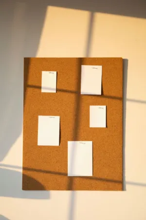 Corkboard With Notes