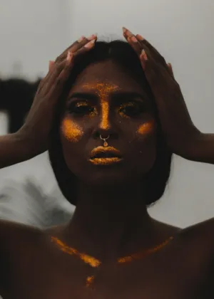 Golden Sparkle Portrait
