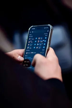 Person Using Smartphone