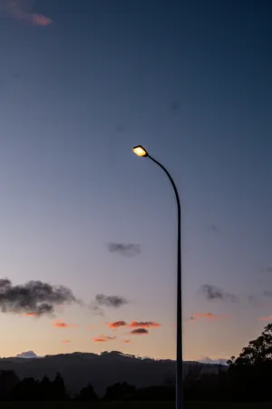 Street Light At Dusk