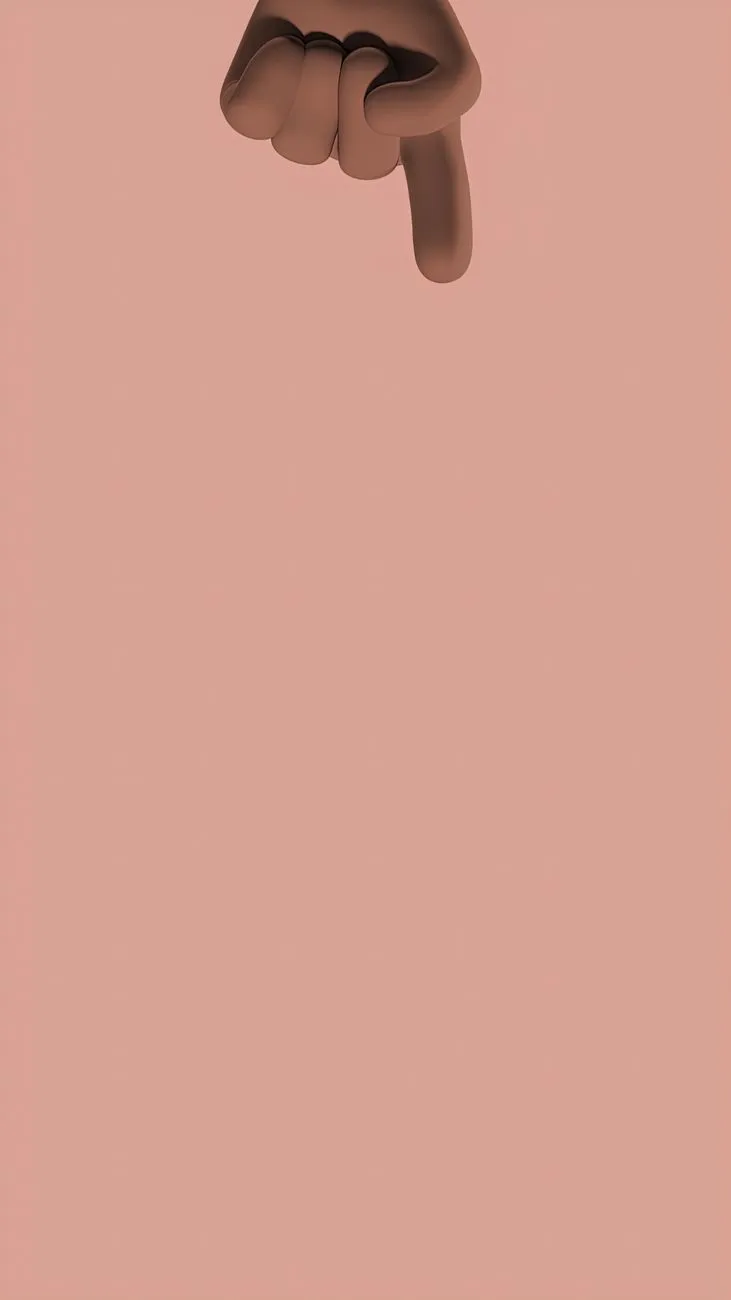 Hand Gesture On Pink Background