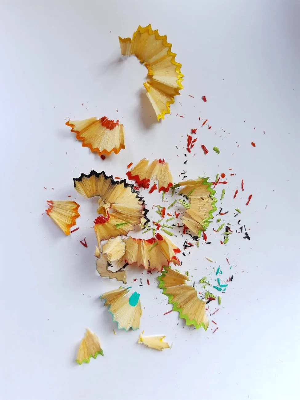 Colorful Pencil Shavings