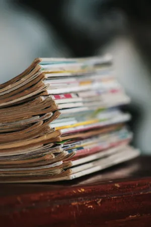 Stack Of Old Magazines