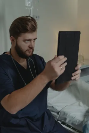 Medical Professional Reviewing Patient Records