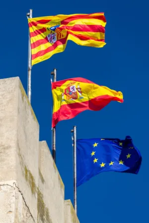 Flags Of Spain And Europe