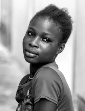 Black And White Portrait