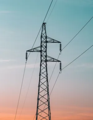 Electricity Pylon Silhouette