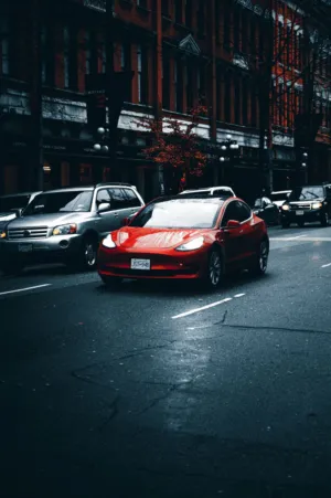 Urban Red Car