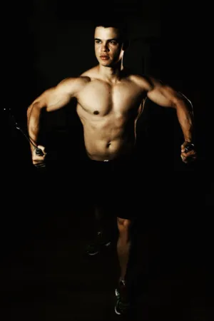 Muscular Man In Gym