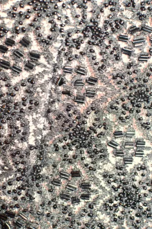 Beaded Fabric Close-Up