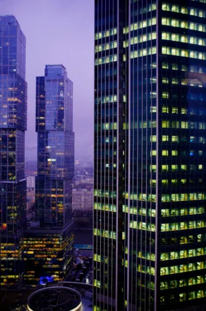 Modern Cityscape At Dusk