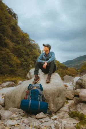 Hiker In Nature
