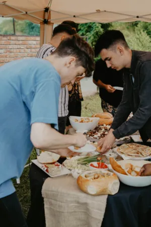 Outdoor Food Buffet