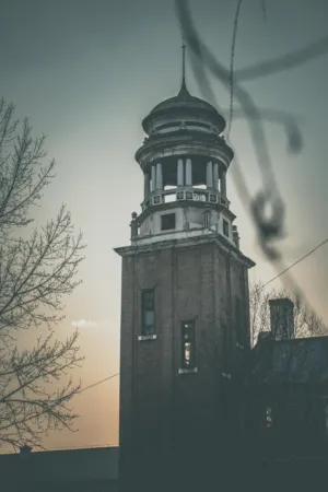 Old Tower At Sunset