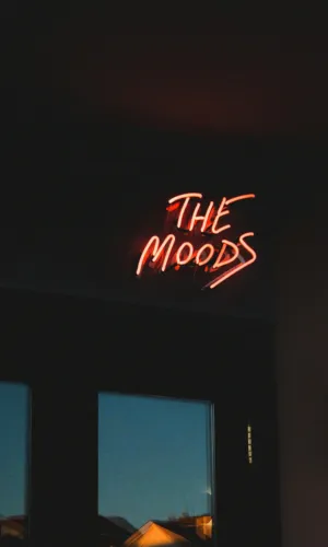 The Moods Neon Sign