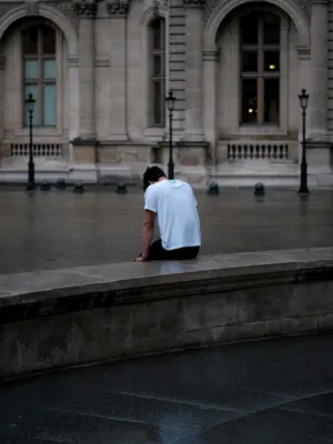 Solitary Figure In Paris