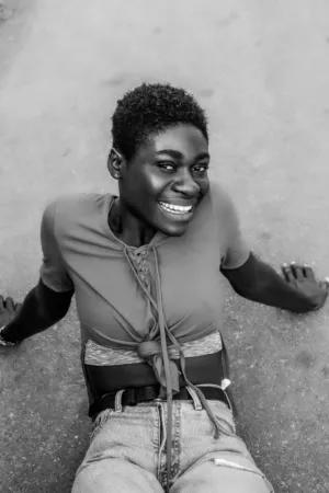 Black And White Portrait