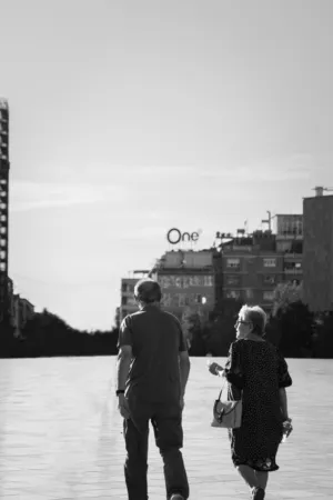 Walking Couple