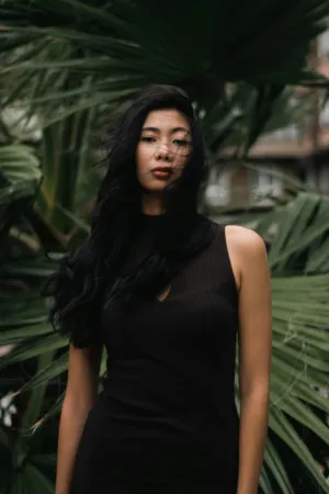 Black Dress In Nature