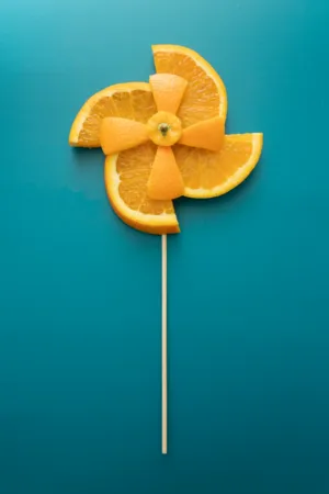 Orange Pinwheel