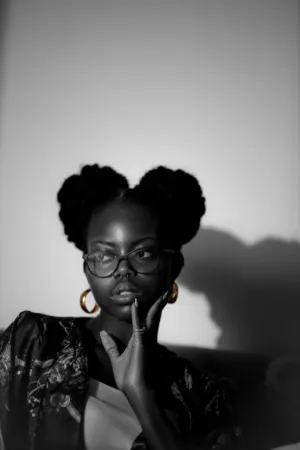 Black And White Portrait