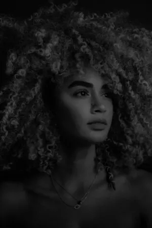 Curly Hair Portrait