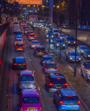 London Traffic At Night