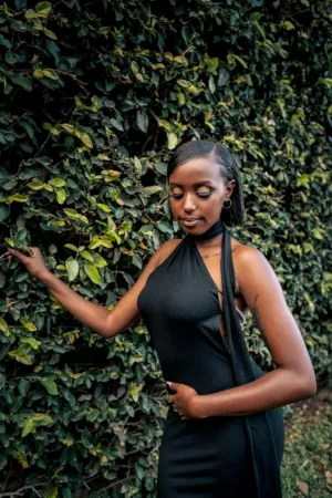 Black Dress In Nature