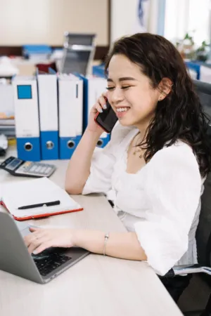 Businesswoman Working In Office