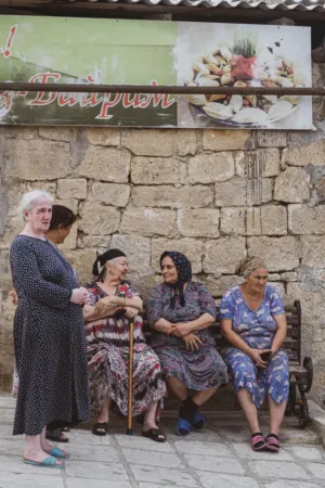 Old Women In Traditional Clothing