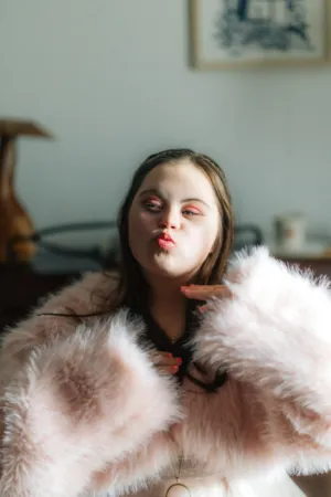 Pink Faux Fur Coat