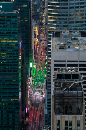 New York City Street At Night