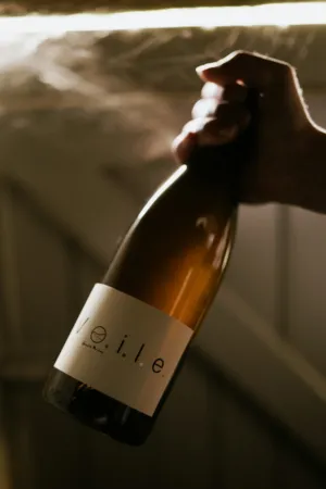 Hand Holding A Wine Bottle