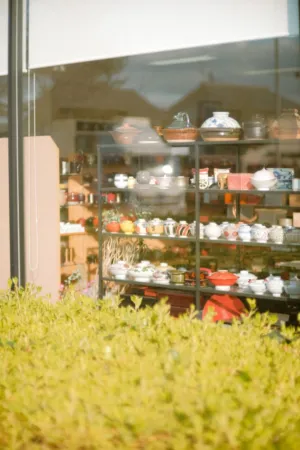 Vintage Pottery Display