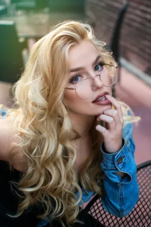 Blonde With Glasses