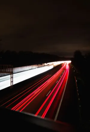 Night Traffic Trails